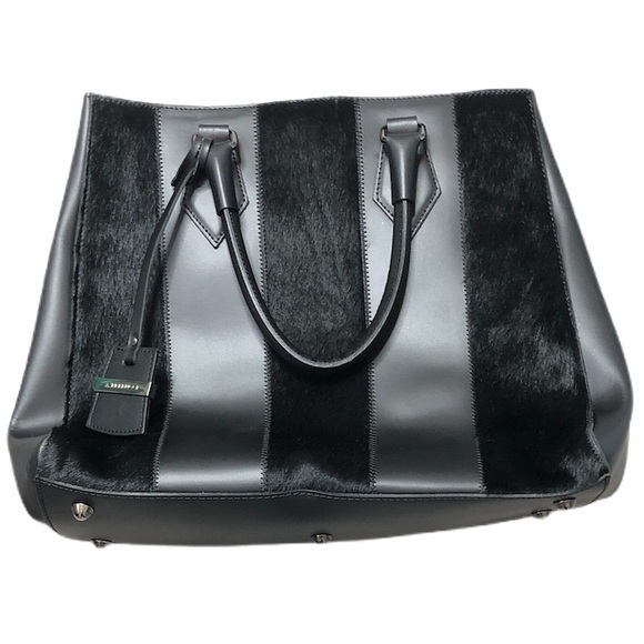 A. Bellucci Handbags - Beautiful handbag black faux cowhide stripe